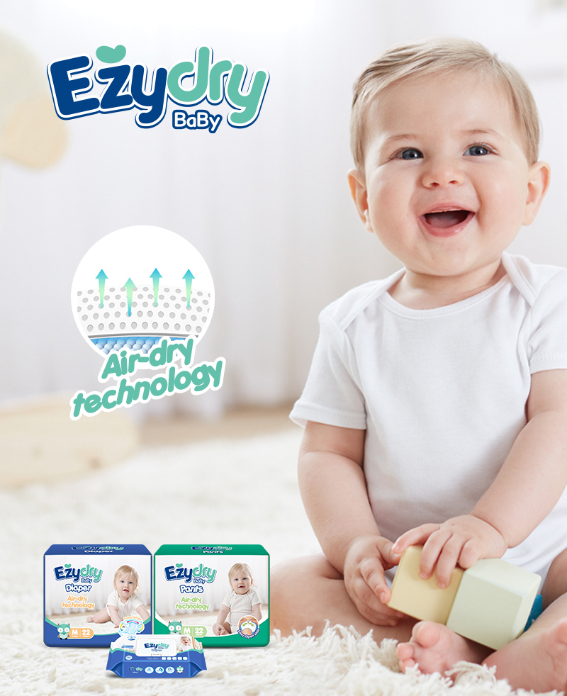 Extra-wide Waistband Baby Diaper supplier